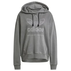 adidas Originals Oversized Over-the-Head Hoodie in Black