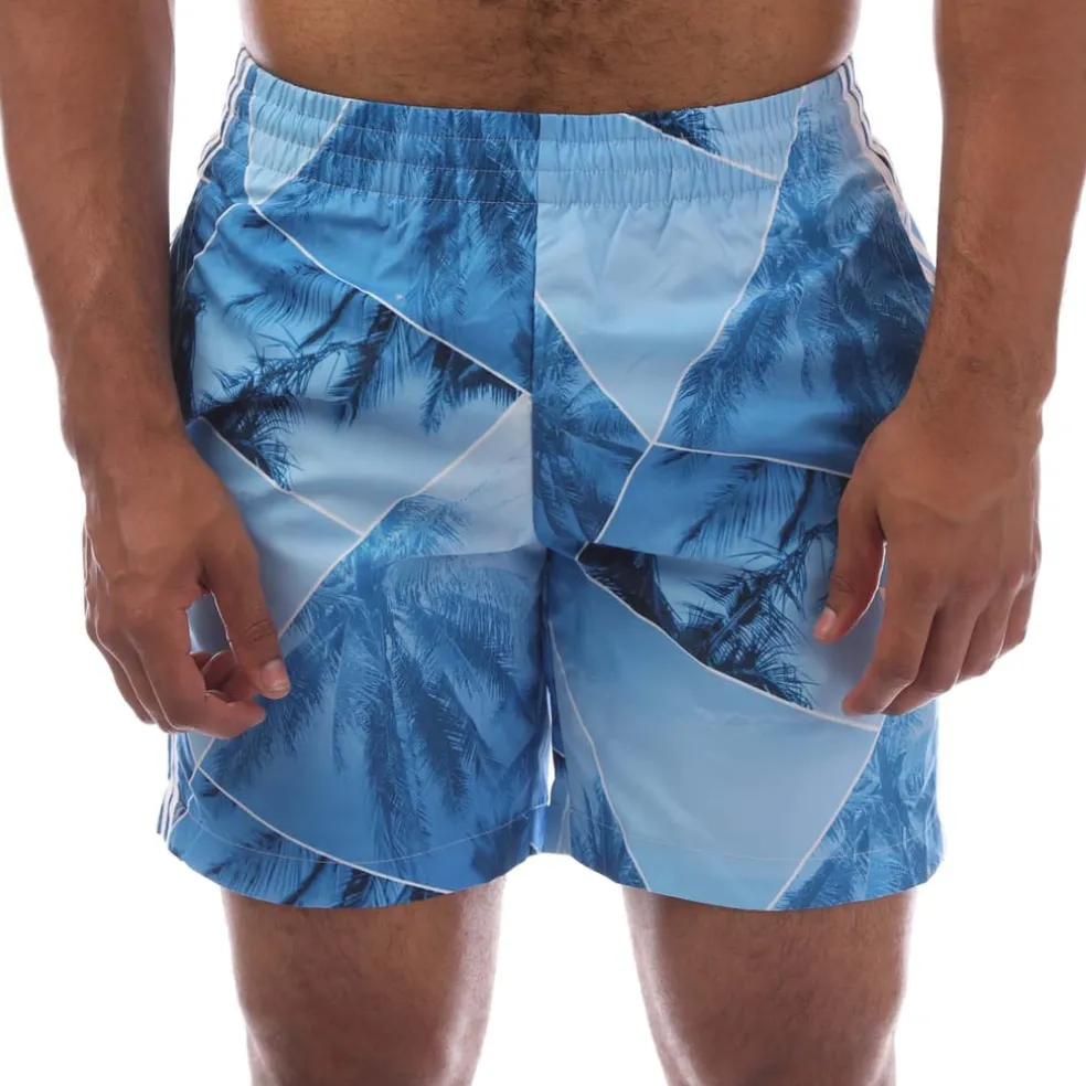 adidas Originals Palm Swim Shorts in Navy
