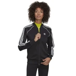 adidas Originals Primeblue SST Track Top in Black-White