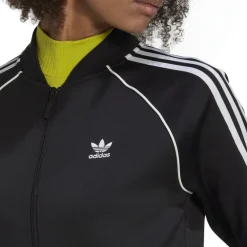 adidas Originals Primeblue SST Track Top in Black-White