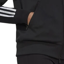 adidas Originals Primeblue SST Track Top in Black-White