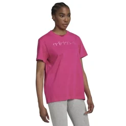 adidas Originals Regular Fit Crew Neck T-Shirt in Pink
