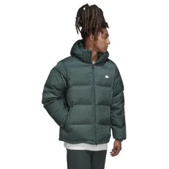 adidas Originals Rekive Hooded Puffer Jacket in Grey