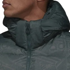 adidas Originals Rekive Hooded Puffer Jacket in Grey