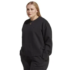 adidas Originals Relaxed Fit Crew Neck Sweatshirt in Black