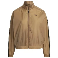 adidas Originals Relaxed Fit Short Track Jacket in Brown