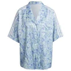 adidas Originals Relaxed Fit Resort Shirt in Blue