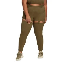 adidas Originals Rib Skinny Fit Legging in Green