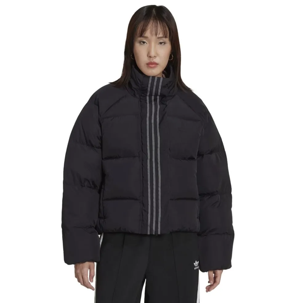 adidas Originals Short Down Jacket in Black