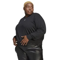 adidas Originals Slim Fit Long Sleeve Sweatshirt in Black