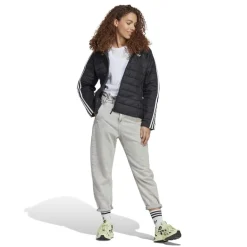 adidas Originals Slim Hooded Puffer Jacket in Black