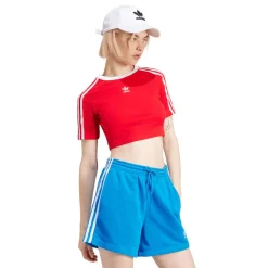 adidas Originals 3-Stripes Baby T-Shirt in Red