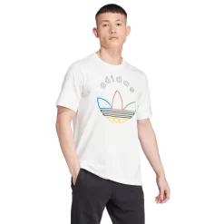 adidas Originals Trefoil Graphic T-Shirt in White