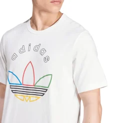 adidas Originals Trefoil Graphic T-Shirt in White