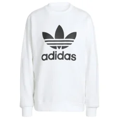 adidas Originals Trefoil Crewneck Sweatshirt in White