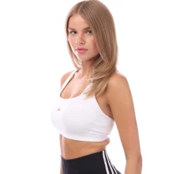 adidas Powerimpact Training Medium-Support Bra in White