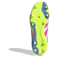 adidas Predator 3 Childrens Laceless Firm Ground Football Boots in White