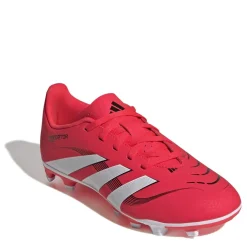 adidas Predator Club Childrens Firm Ground Football Boots in Red