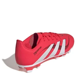 adidas Predator Club Childrens Firm Ground Football Boots in Red