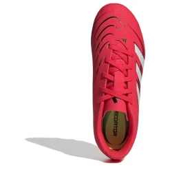 adidas Predator Club Childrens Firm Ground Football Boots in Red