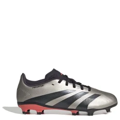 adidas Predator League Childrens Firm Ground Football Boots in Silver
