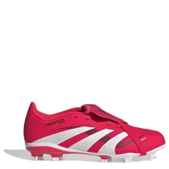 adidas Predator League Fold Over Tongue Junior Firm Ground Football Boots in Red