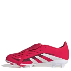 adidas Predator League Fold Over Tongue Junior Firm Ground Football Boots in Red