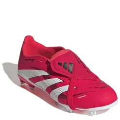adidas Predator League Fold Over Tongue Junior Firm Ground Football Boots in Red
