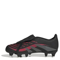 adidas Predator League Fold Over Tongue Childrens Soft Ground Football Boots in Black