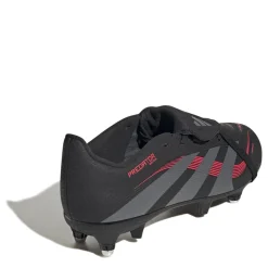 adidas Predator League Fold Over Tongue Childrens Soft Ground Football Boots in Black