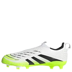 adidas Predator League Laceless Juniors Firm Ground Football Boots in White
