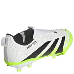 adidas Predator League Laceless Juniors Firm Ground Football Boots in White