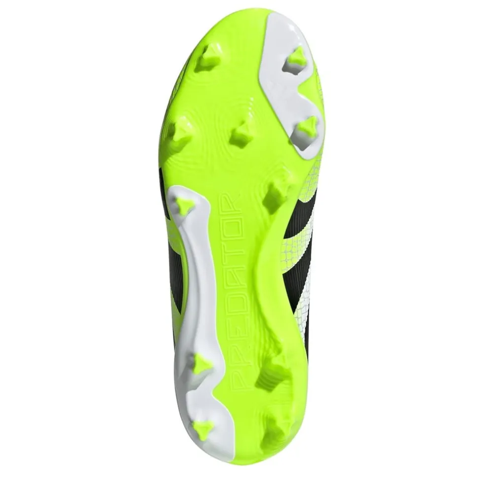 adidas Predator League Laceless Juniors Firm Ground Football Boots in White