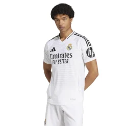 adidas Real Madrid Authentic Home Shirt 2024 2025 Adults in White