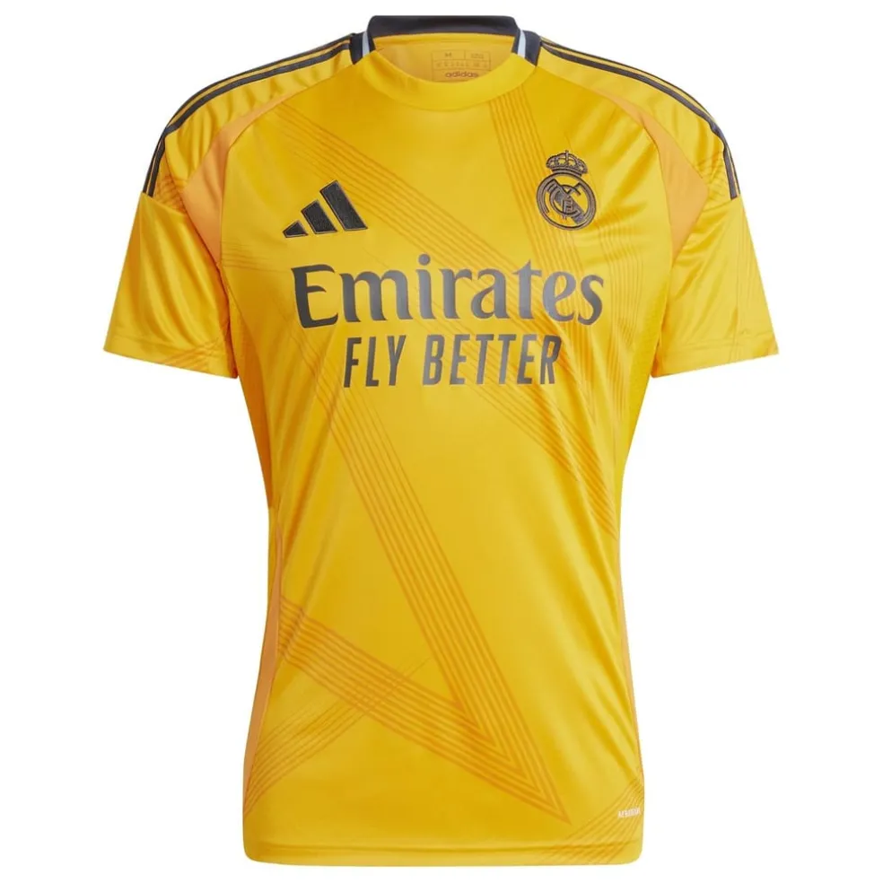 adidas Real Madrid Away Shirt 2024 2025 Adults in Orange