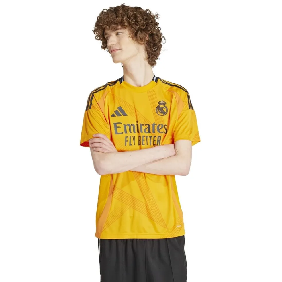 adidas Real Madrid Away Shirt 2024 2025 Adults in Orange