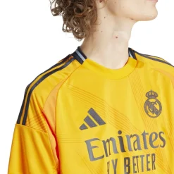 adidas Real Madrid Away Shirt 2024 2025 Adults in Orange