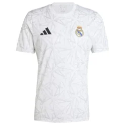 adidas Real Madrid Pre Match Shirt 2024 2025 Adults in White