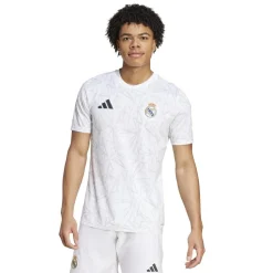 adidas Real Madrid Pre Match Shirt 2024 2025 Adults in White