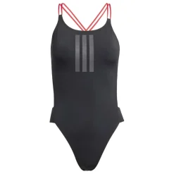 adidas Ripstream 3 Stripes X Back Swimsuit in Black