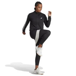 adidas 90s Regular Fit Mock Neck Jacket in Black