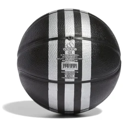 adidas 3s Rubber Mini Basketball in Black