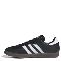 adidas Samba Leather Trainers Juniors in Black