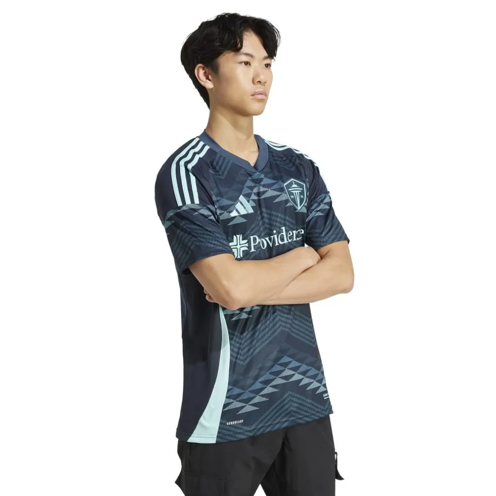 adidas Seattle Sounders Away Shirt 2025 2026 Adults in Blue