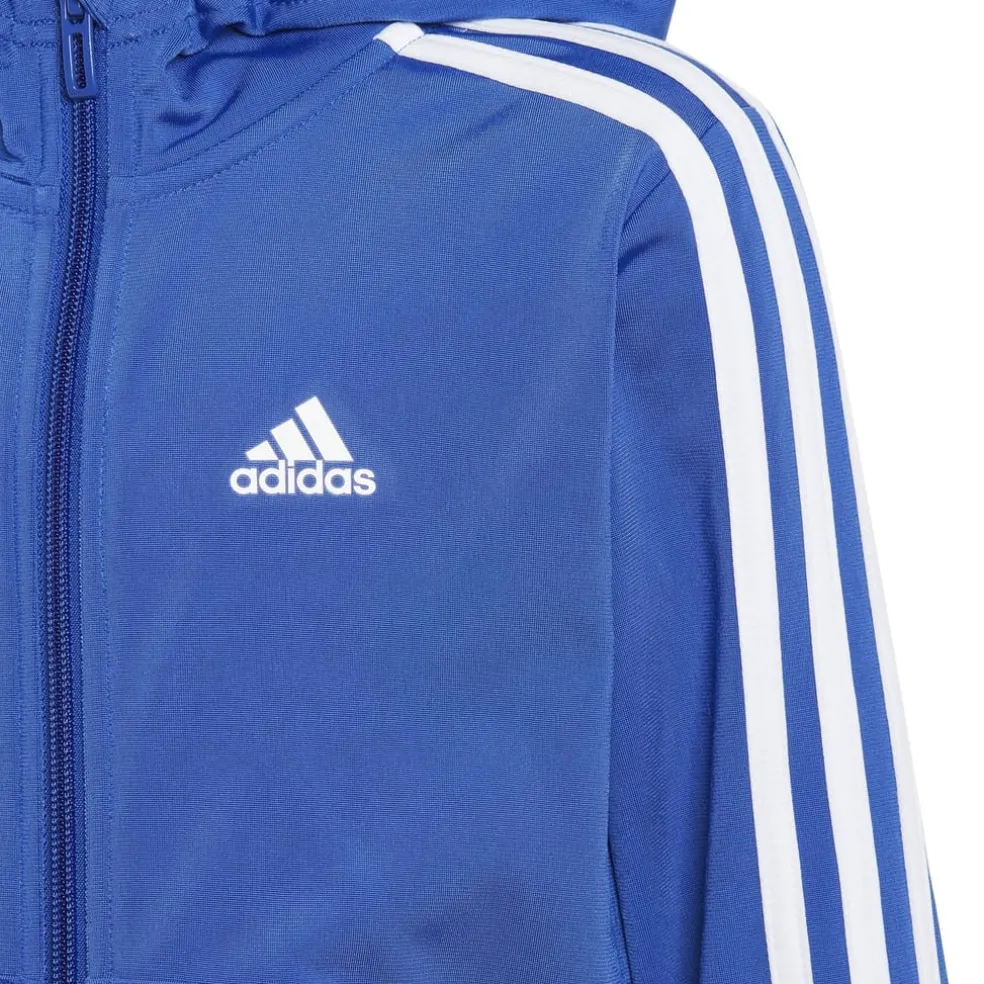 adidas Stripe Poly Tracksuit in Blue