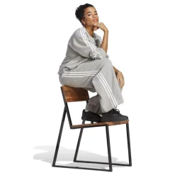 adidas Studio Lounge 3 Stripes Sweatshirt Wome in Grey