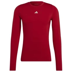 adidas Techfit Aeroready Long Sleeve Long Sleeve Top in Red