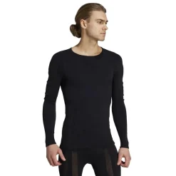 adidas Terrex Merino Slim Fit Long Sleeve T-Shirt in Black
