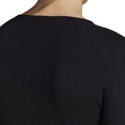 adidas Terrex Merino Slim Fit Long Sleeve T-Shirt in Black