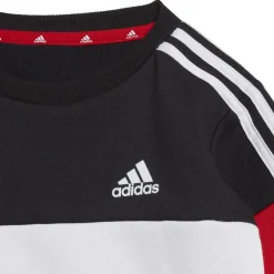 adidas Tiberio 3-Stripes Colorblock Leggings Set in Black-White